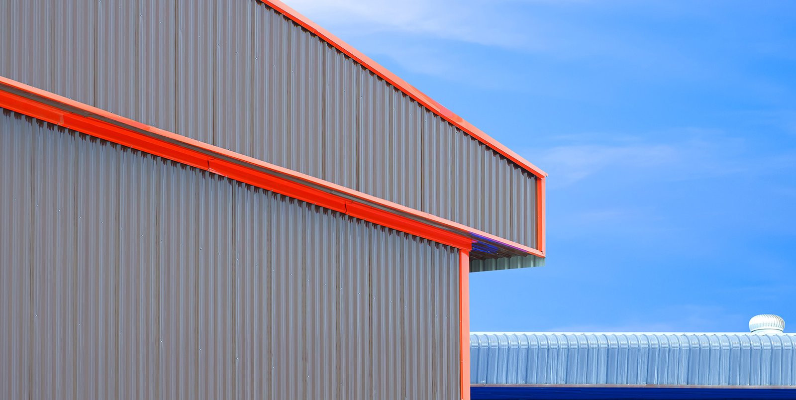 Industrial painted building